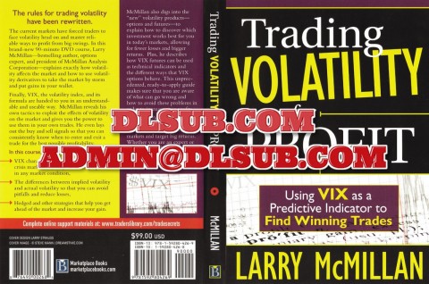Larry McMillan Trading Volatility For Profit optionstrategist.com